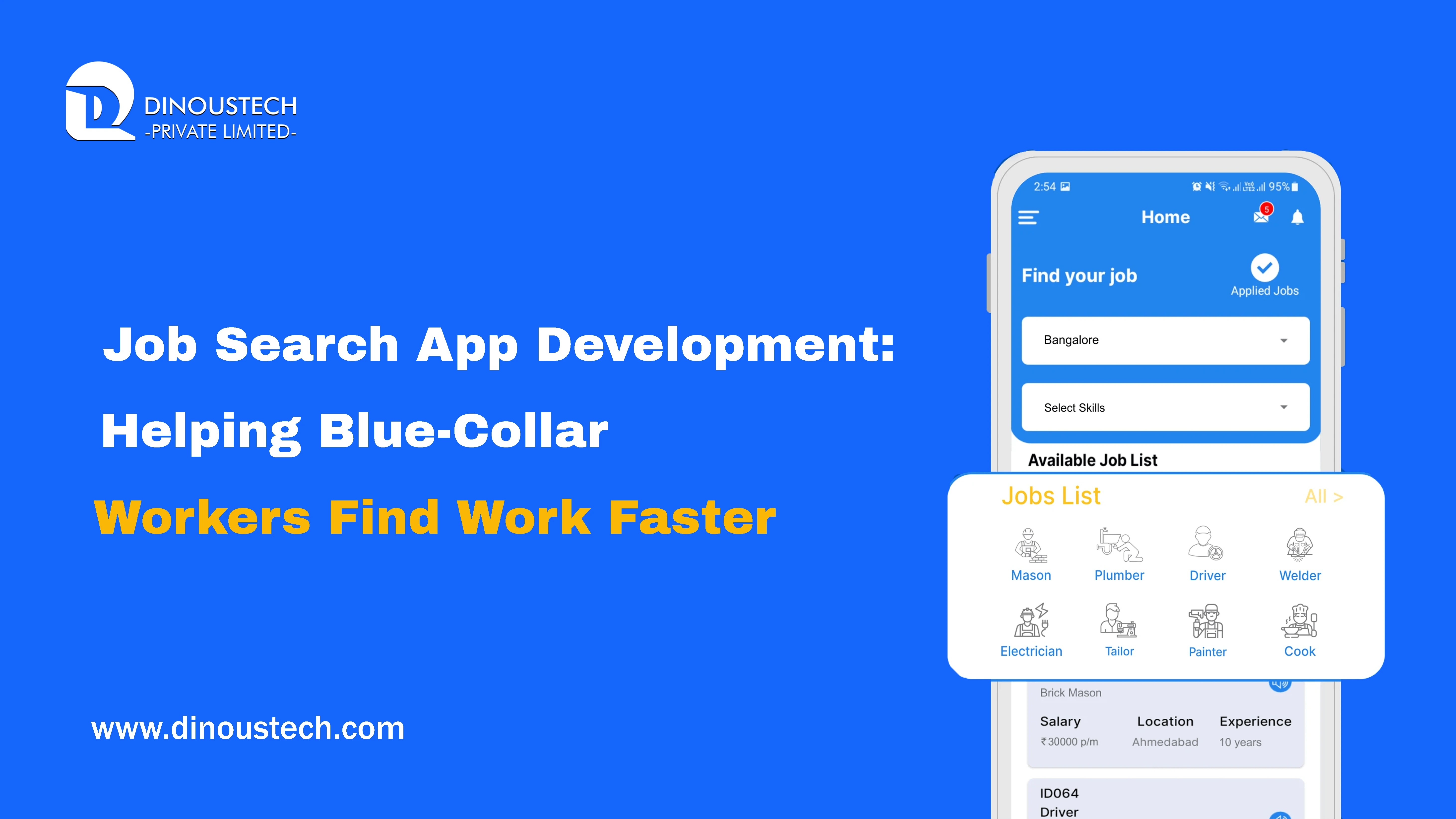 Job Search App Development: Helping Blue-Collar Workers Find Work Faster