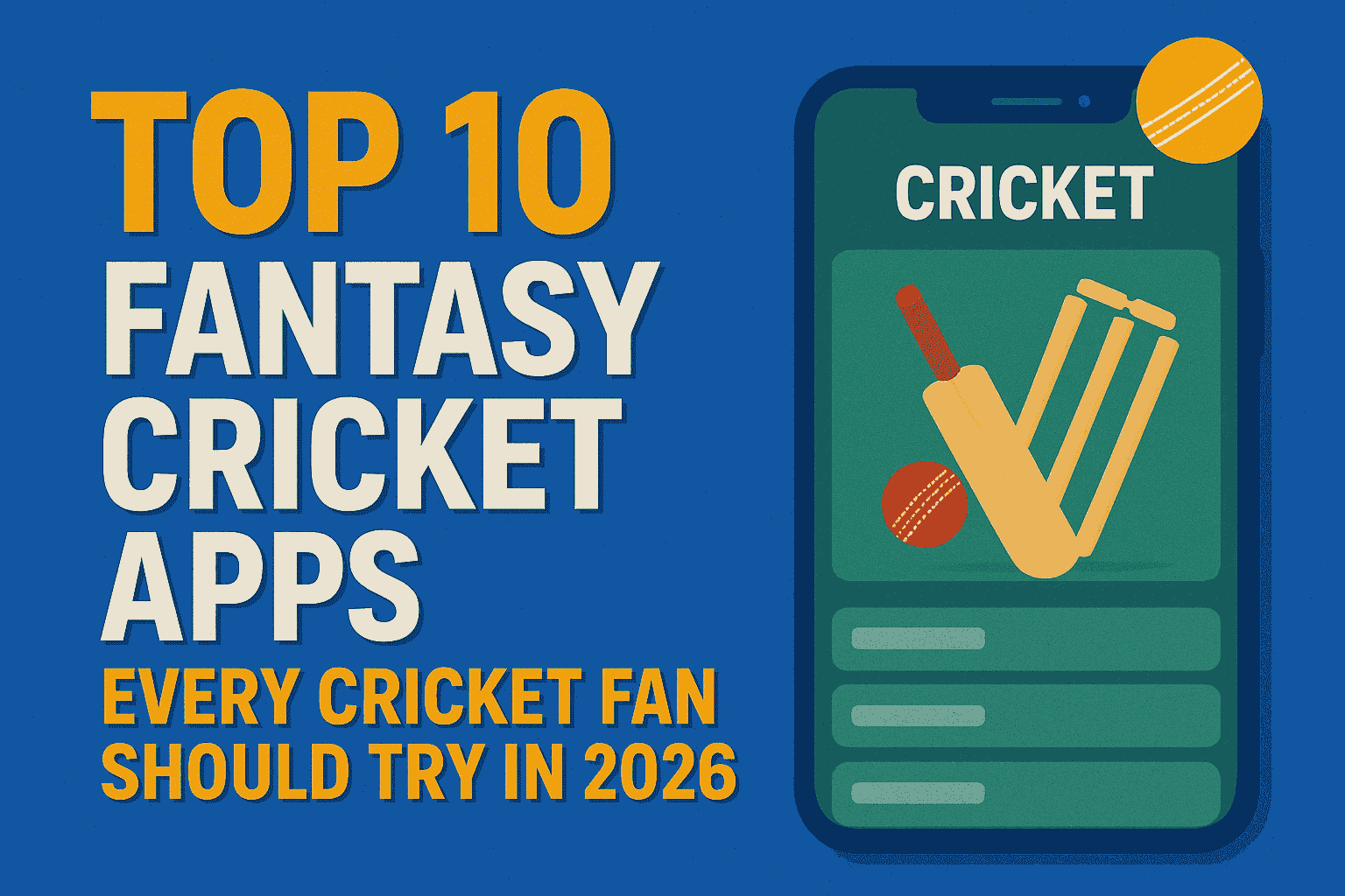 10+ Fantasy Sports Apps Every Cricket Fan Should Try in 2026
