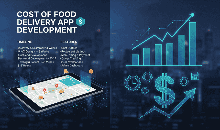Cost of Food Delivery App Development with Timeline & Features